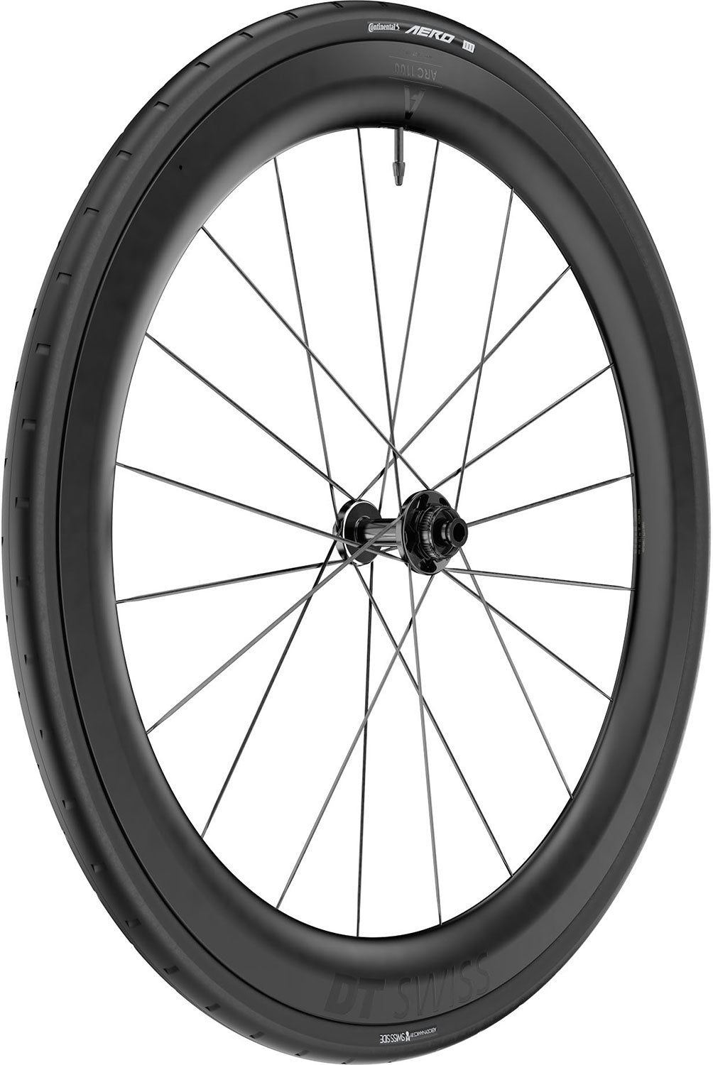 Dt swiss arc 1100 dicut wts 55 28 cl carbon front wheel black edition