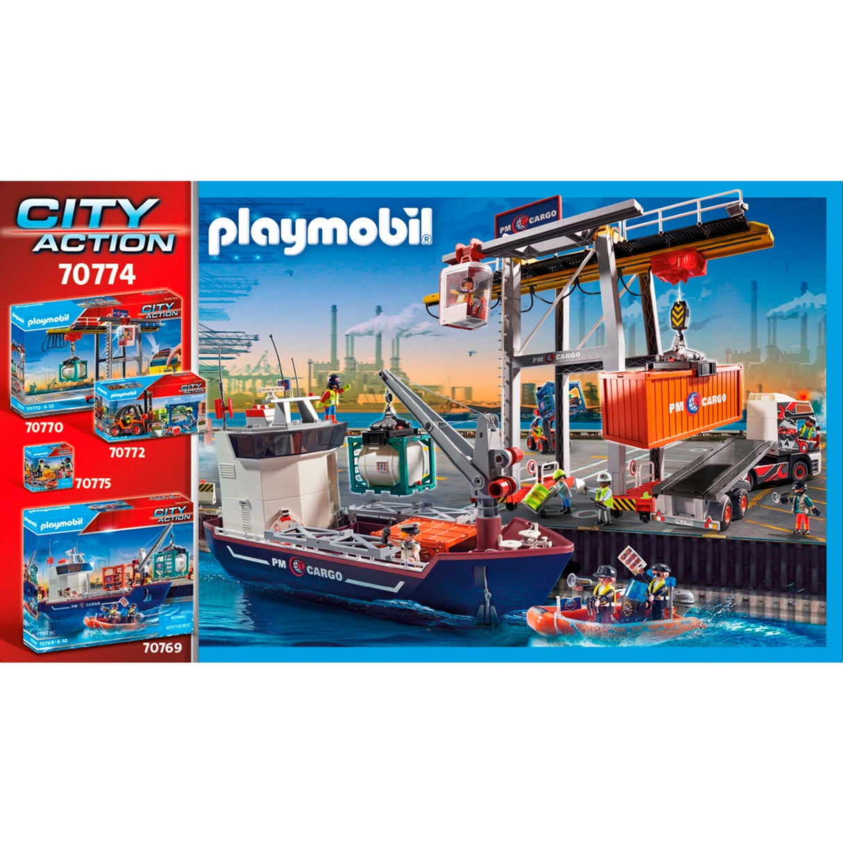 Produkcja kontenera akcji playmobil City