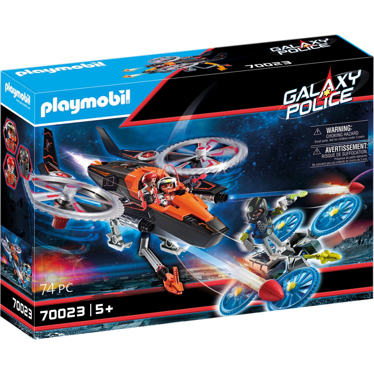 Playmobil Galaxy Police Galaxy Pirate Helicopter