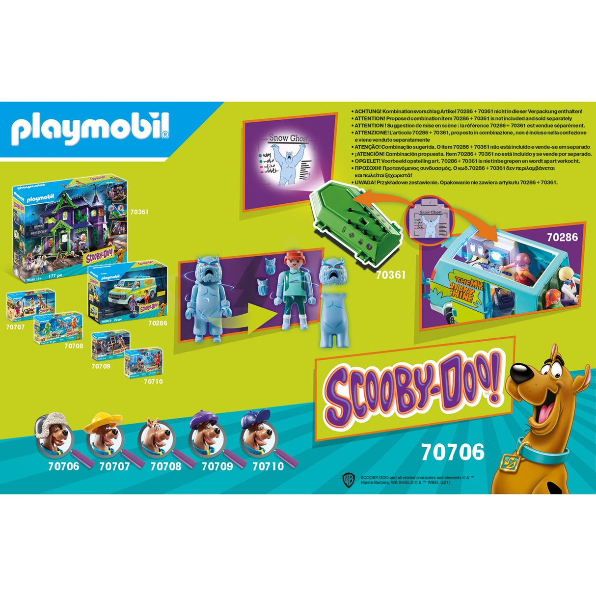 PLAYMOBIL SCOOBY DOO! Nuotykis su Sniego vaiduokliu