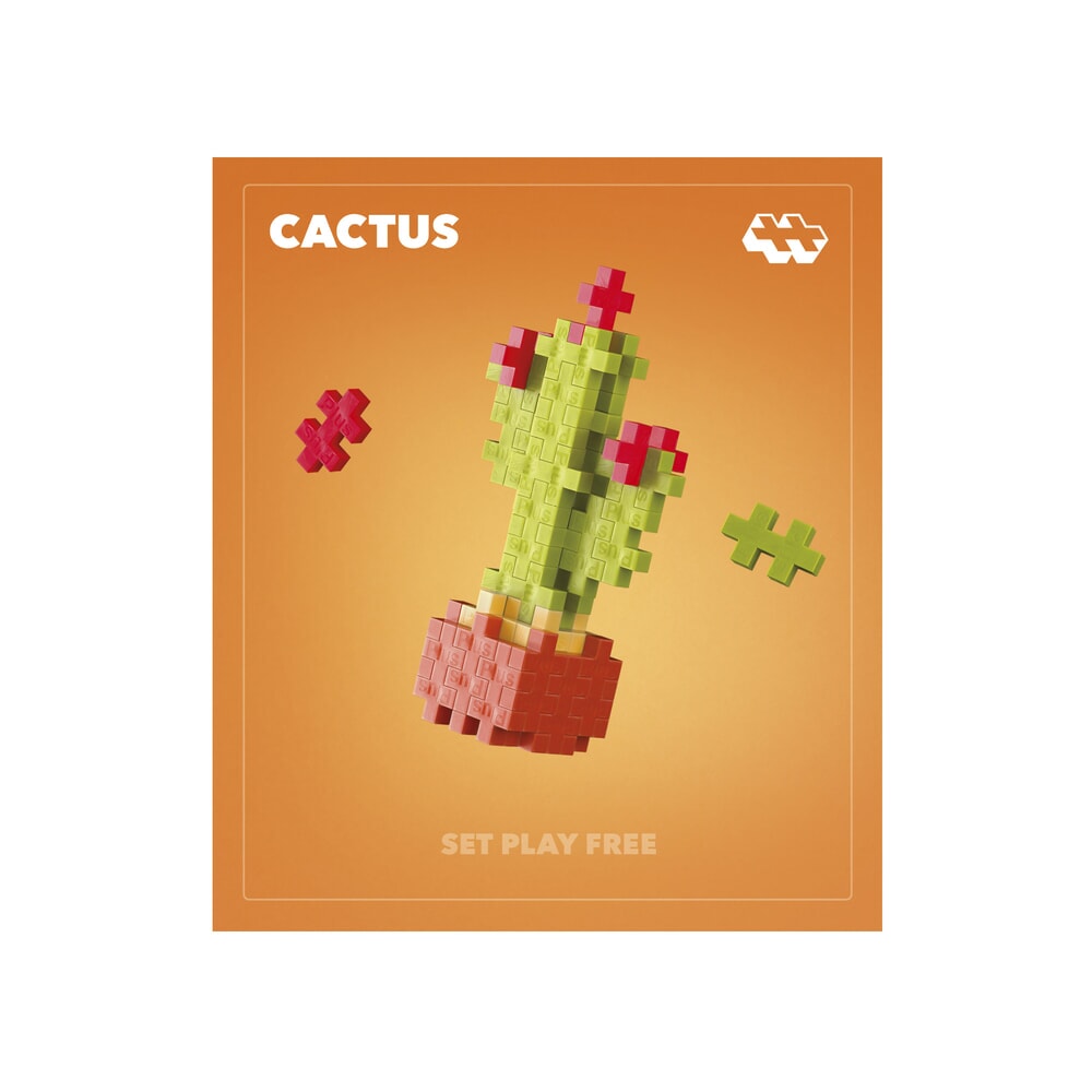 Plus plus plant packs - cactus plus-plus flowers plants (4343)