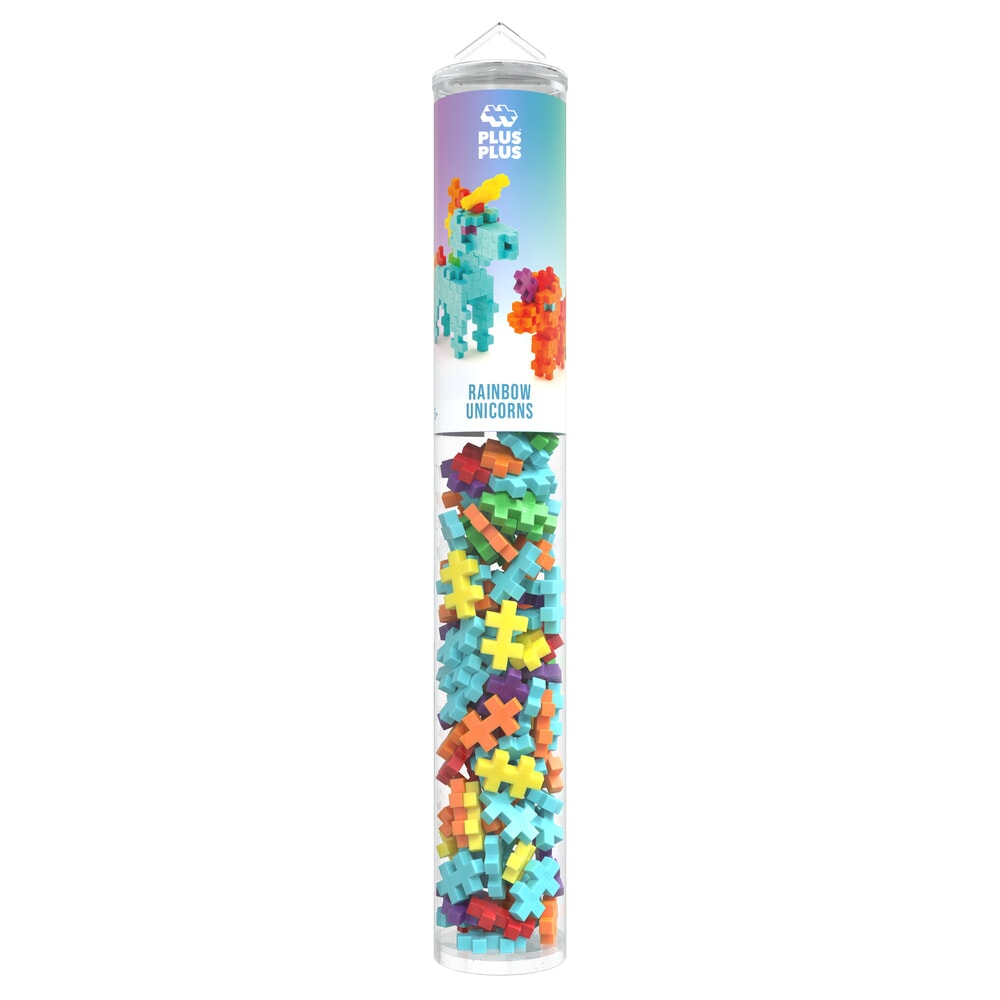 Plus plus plus-plus rainbow unicorns 100 pcs tube (4372)