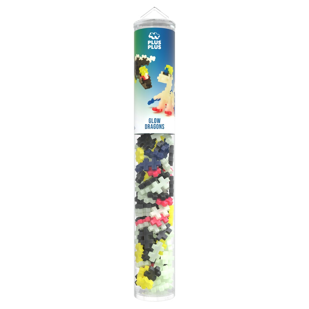 Plus plus plus-plus glow dragons 100 pcs tube (4377)
