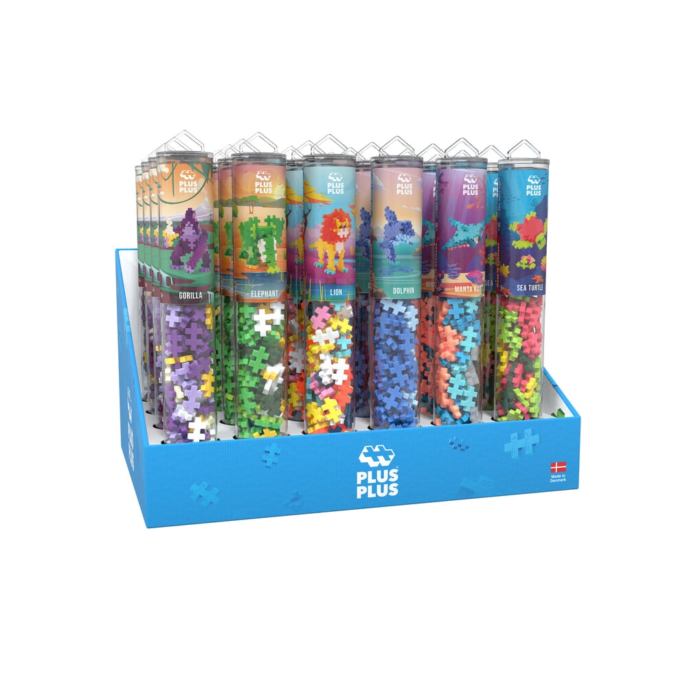 Plus plus mixed animals display tubes (7511)