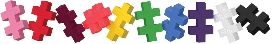 Plus plus puzzle by number hart plus-plus: 250 stuks (3911)