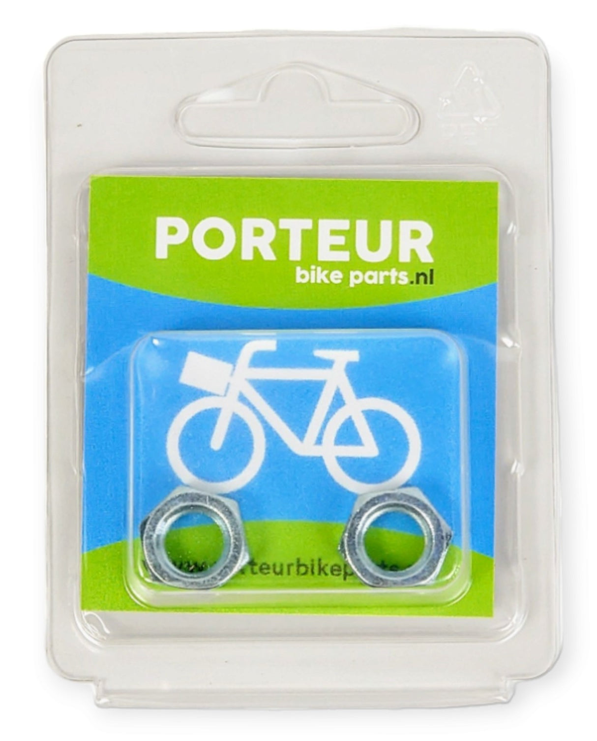 Porteur axle nut rear axle brake hub