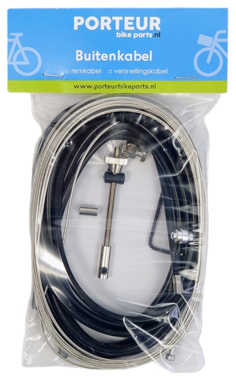 Portur venkovní kabelová brzda černá