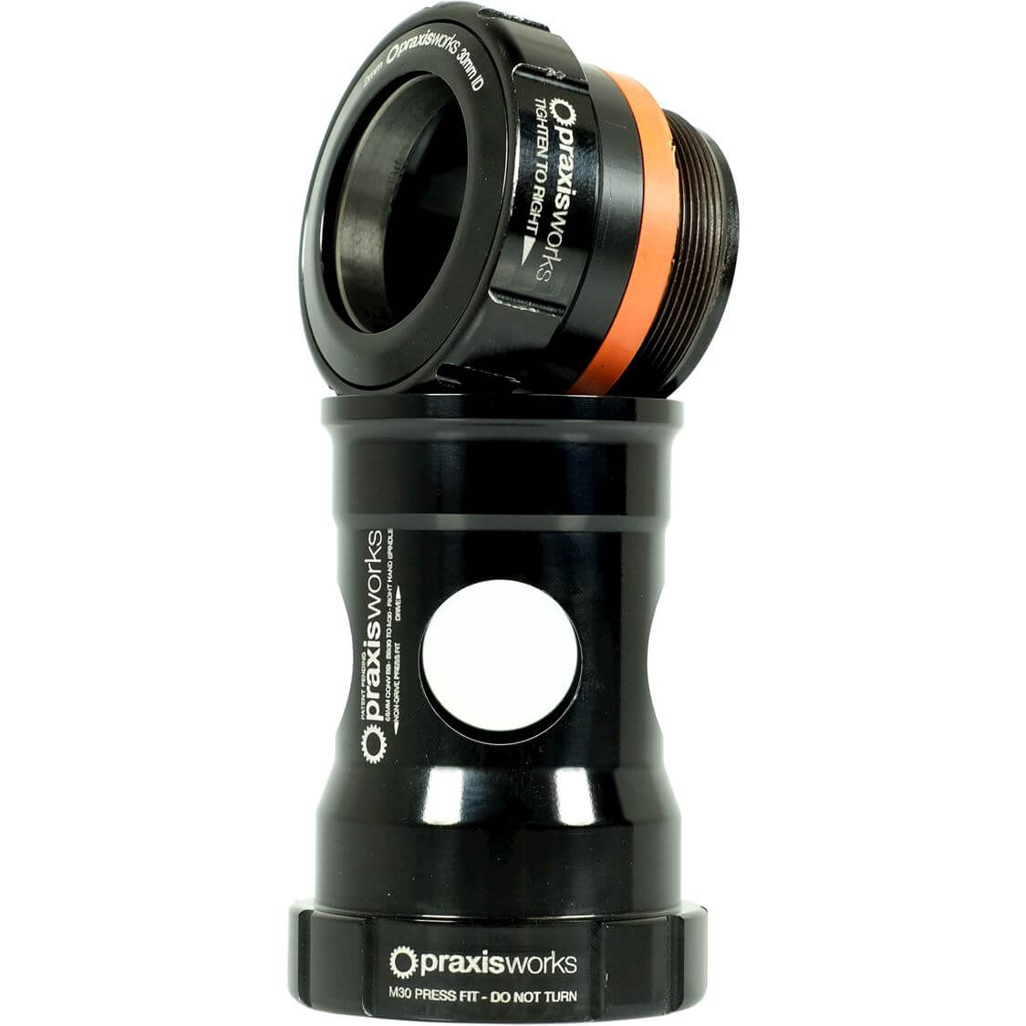 Praxis Bottom bracket adapter M30 BB30 PF30 Road 68mm