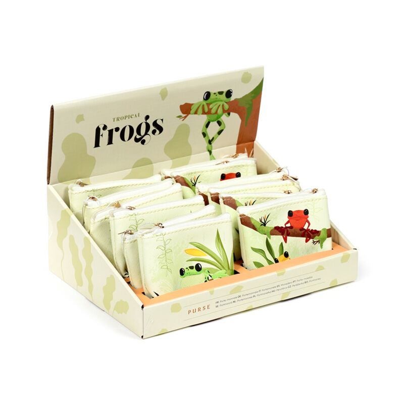 Tropische Frösche PVC-Geldbörse