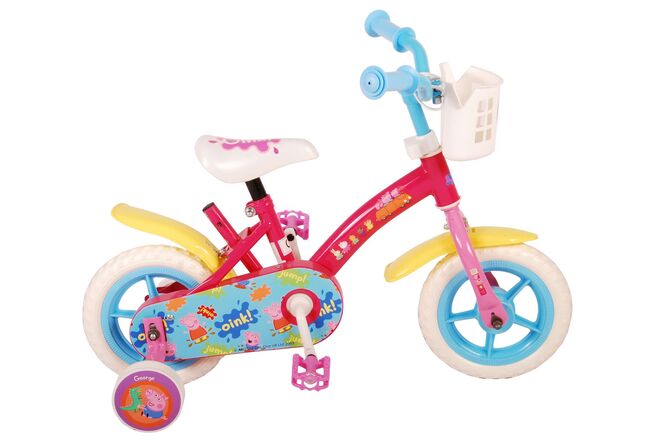 Peppa Pig Children's Bicycle - Girls - 10 inch - Pink Blue - Fixed Gear