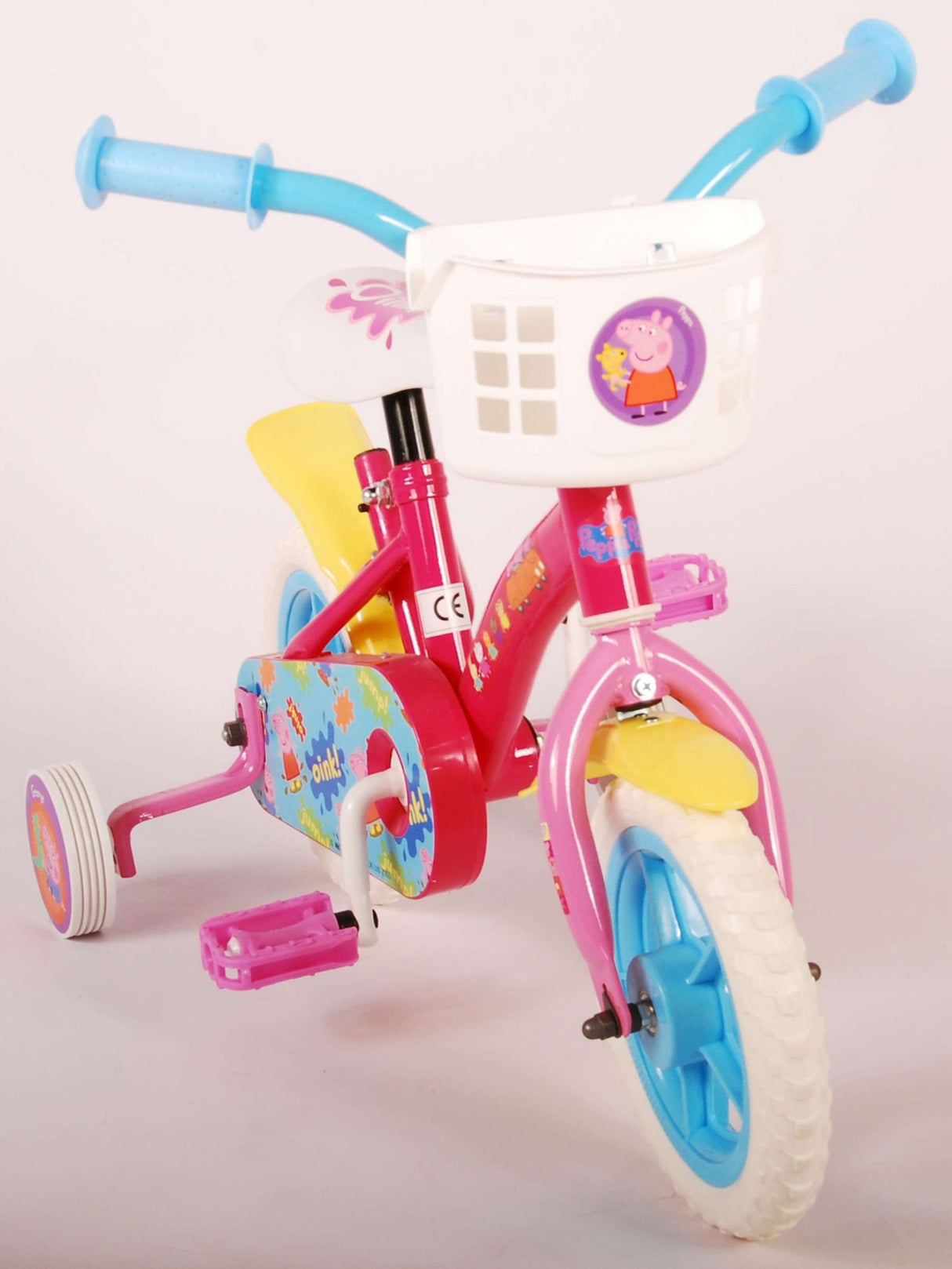 Peppa Pig Children's Bicycle - Girls - 10 inch - Pink Blue - Fixed Gear