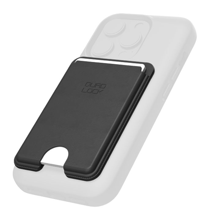 Quad lock mag wallet - black