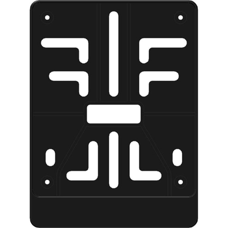 License plate holder 100x120 plastic black Belgium