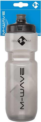 M-wave water bottle 750cc transparent black