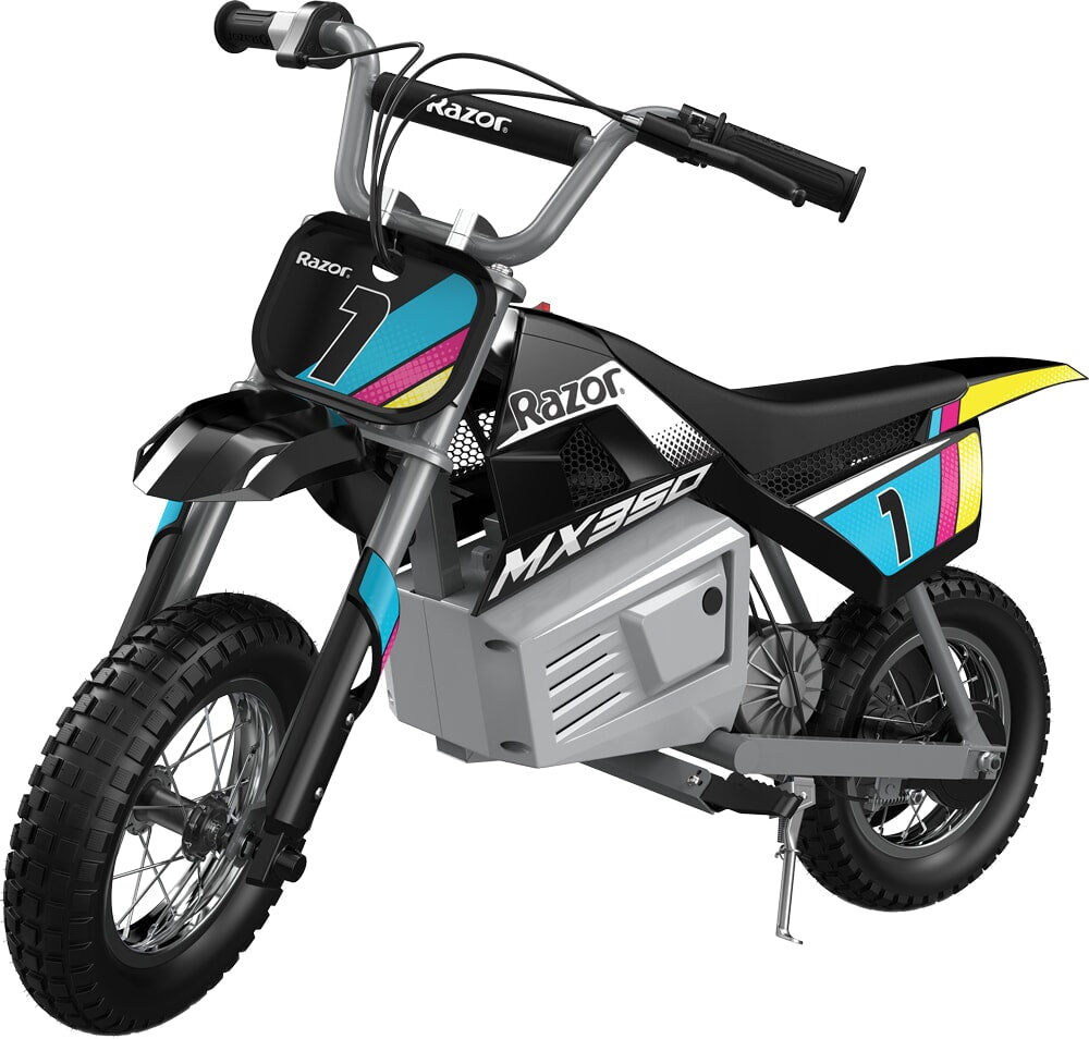 Step elek. dirt rocket mx350 - black + decal kit (lithium) razor (15173806)
