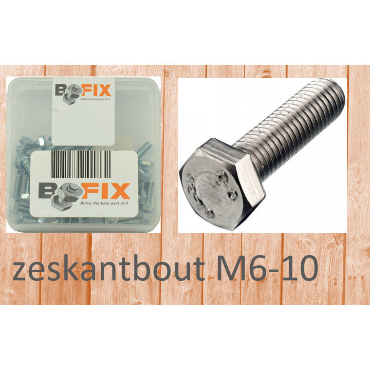 Bofix kuusiokolopultti m6x10 (50 kpl)