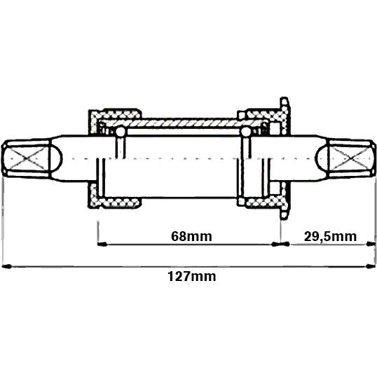 Trapas 68 127.5 kunststof cups