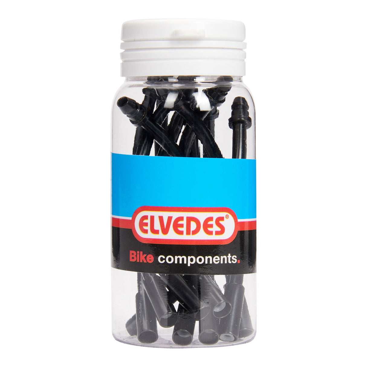 Elvedes v-brake cable bend 90 5mm stainless steel black (10x) elv2018061