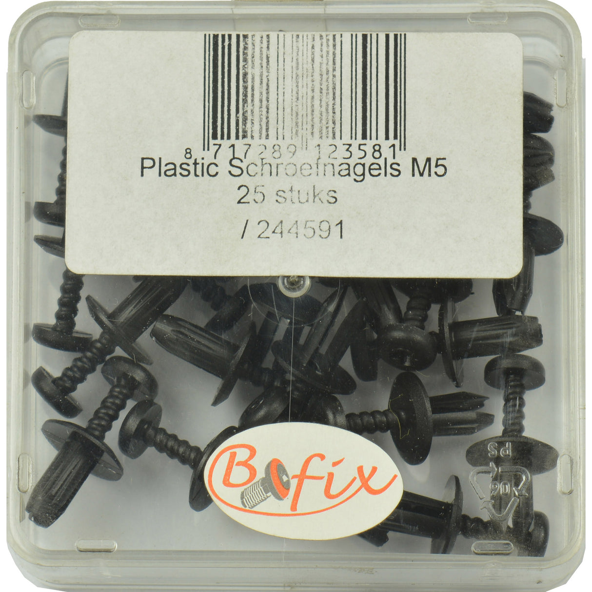 Bofix 244591 screw nail plastic m5 p 25