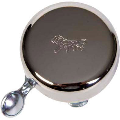 Widek bell, golden lion with chrome steel clapper