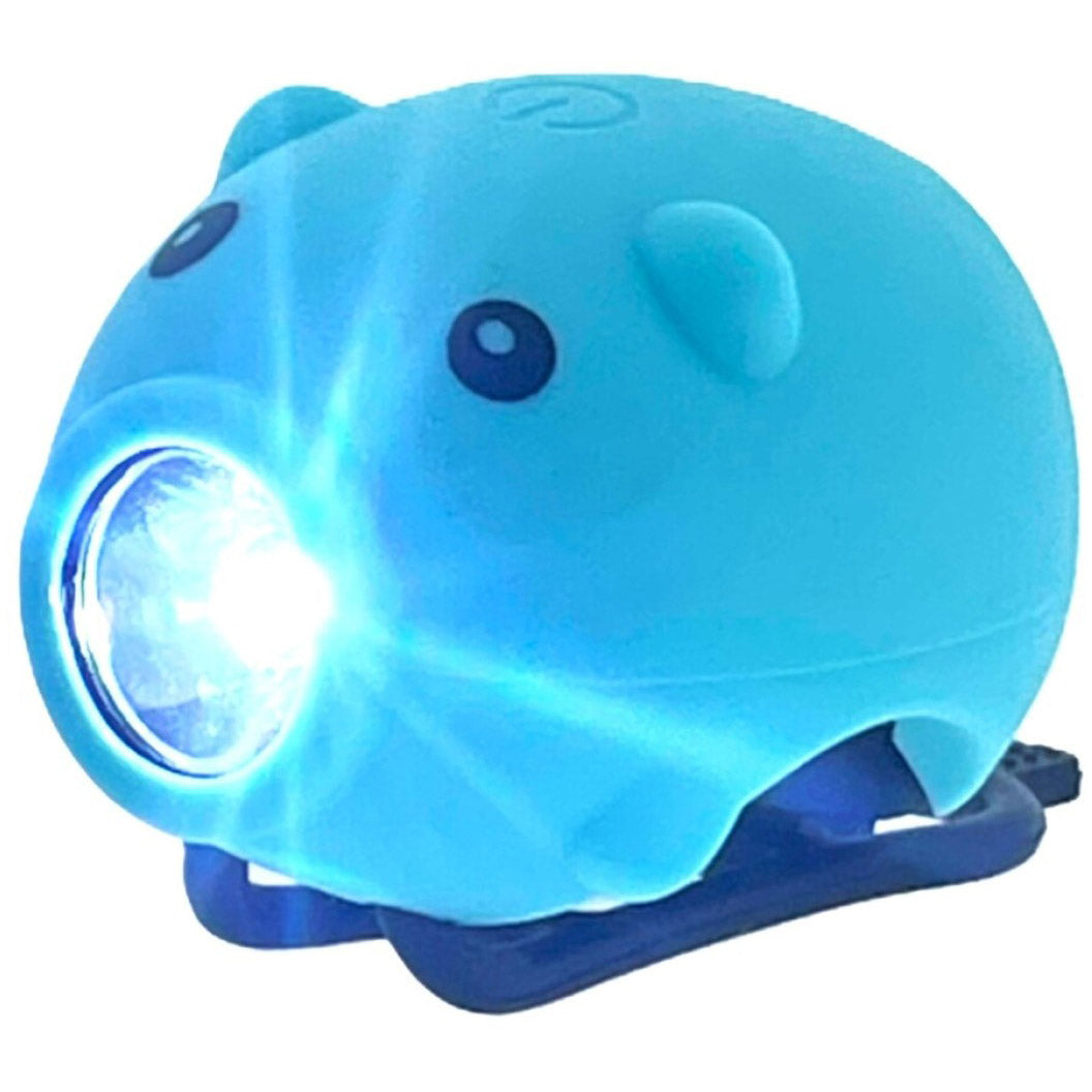 Pexkids bicycle horn pig with LED lamp USB blue