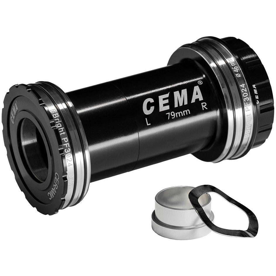 CEMA Bottom Bracket BBright46 SRAM GXP-Stainless Steel-Black