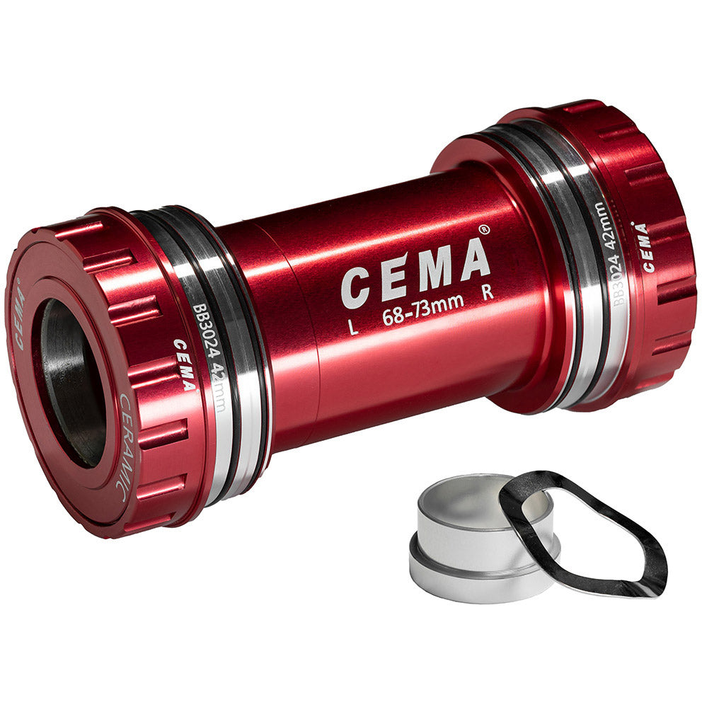 CEMA Bracket Bag BB30 Interlock SRAM GXP-stainless steel-red