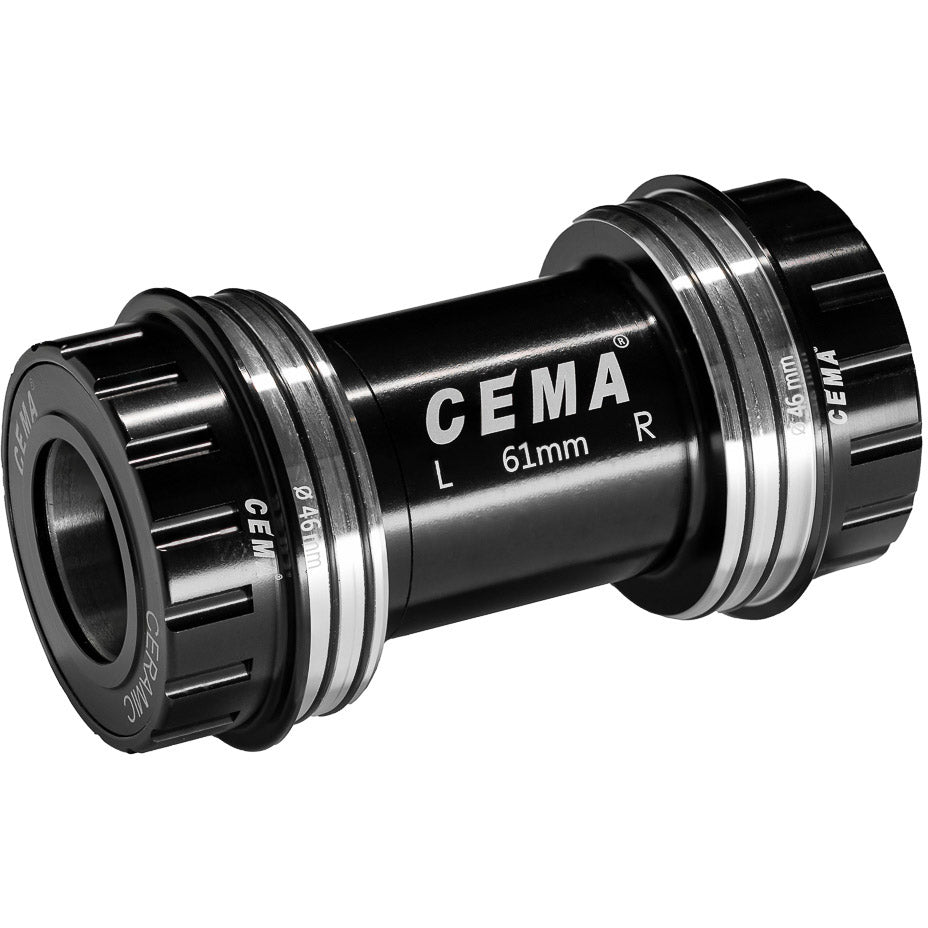 CEMA OSBB Interlock Shimano-Stainless Steel-Black Bottom Bracket