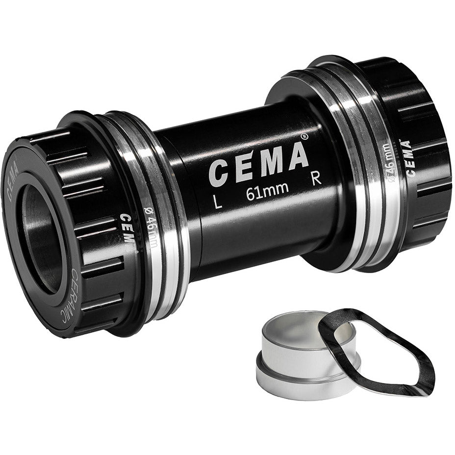 CEMA OSBB Interlock Bottom Bracket SRAM GXP Stainless Steel Black