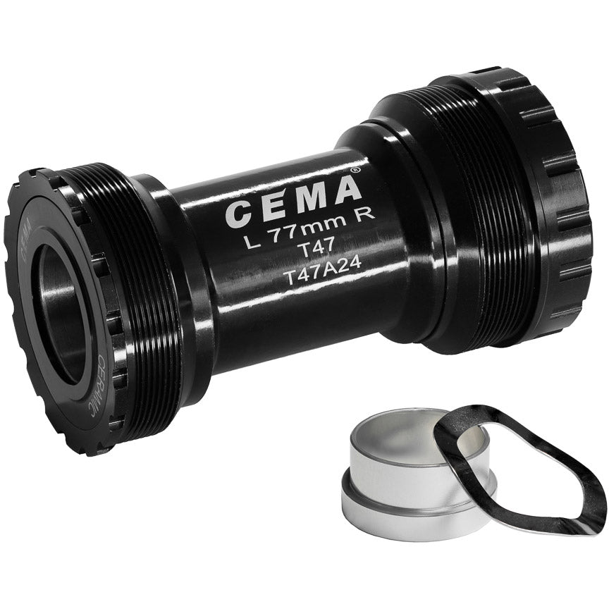 CEMA BRACKETAS T47A SRAM GXP en acier inoxydable noir