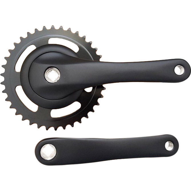 Crank Set 38t Nexus Alu Matt Black Flat 1er tipo