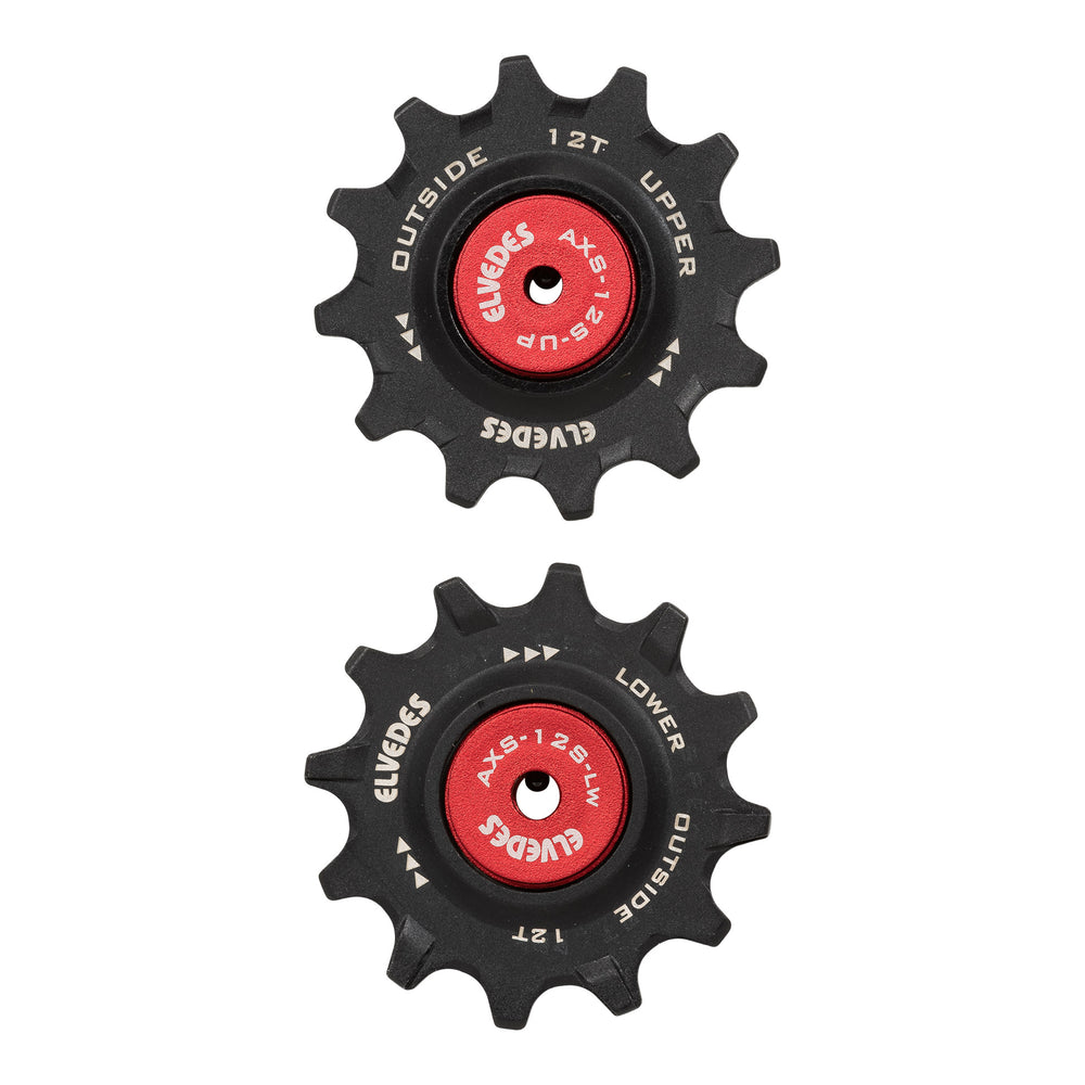 Elvedes set of derailleur wheels 12T + 12T ceramic