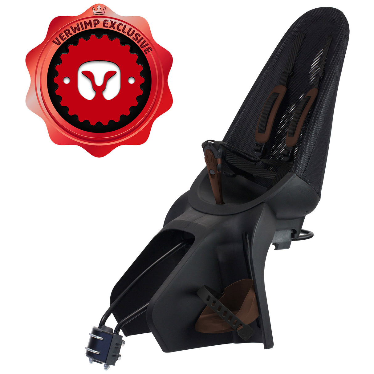 Qibbel Air rear seat frame attachment black-brown