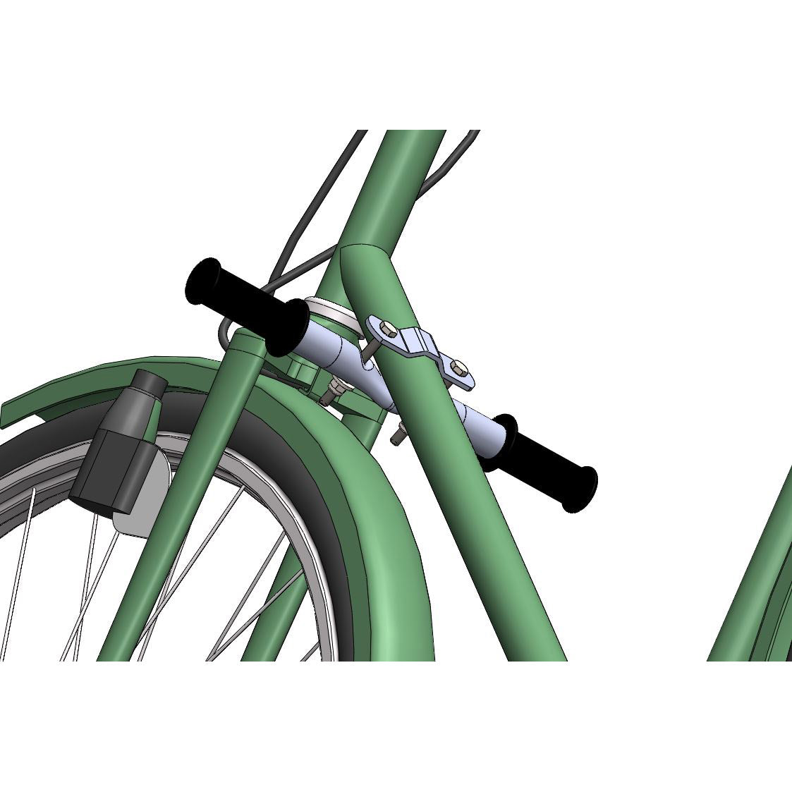 Rendez-vous Steco pour le cadre du vélo Matt Black