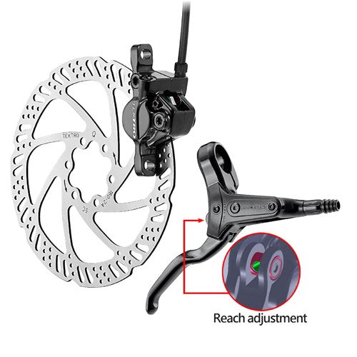 Zoomskivbromsuppsättning hydro höger HB-875 1800mm fatbike