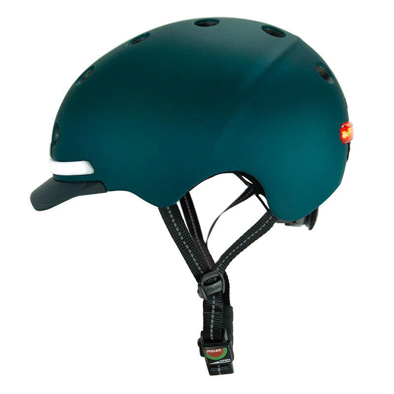 Melon helmet with lighting e-series nightliner ml