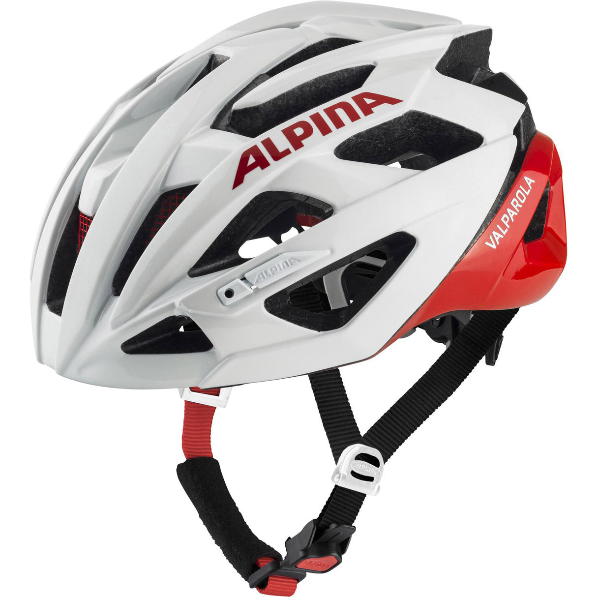 Olympic Sportswear Alpina Sports Tour Helm Valparola 51-56 Rouge blanc