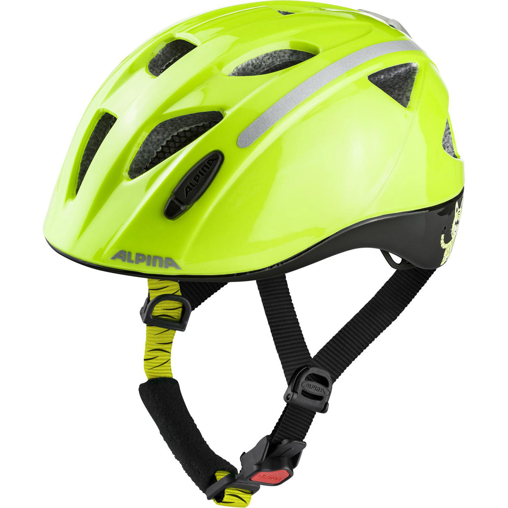 Olympic sportswear alpina sports children's helmet ximo flash be visible 45-49 gloss