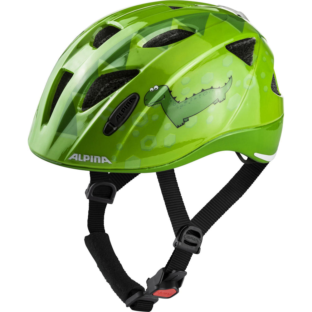 Abbigliamento sportivo olimpico alpina sports kinderhelm ximo flash verde dino 47-51 gloss