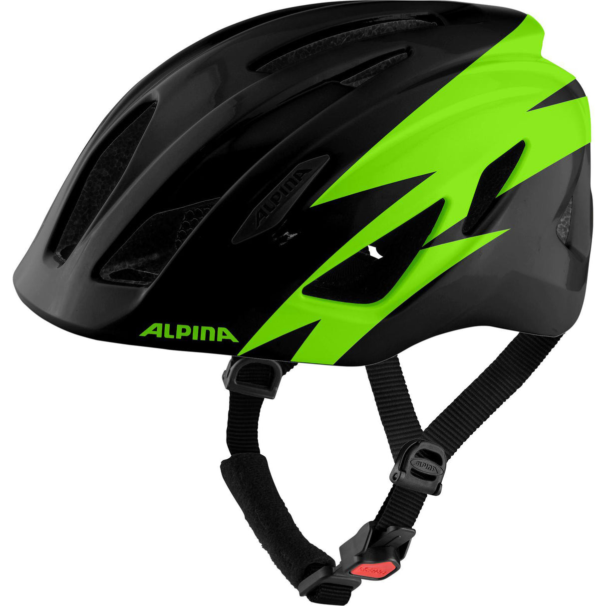Olympische Sportbekleidung Alpina Sportlerhelm Pico 50-55 Gloss schwarzgrün