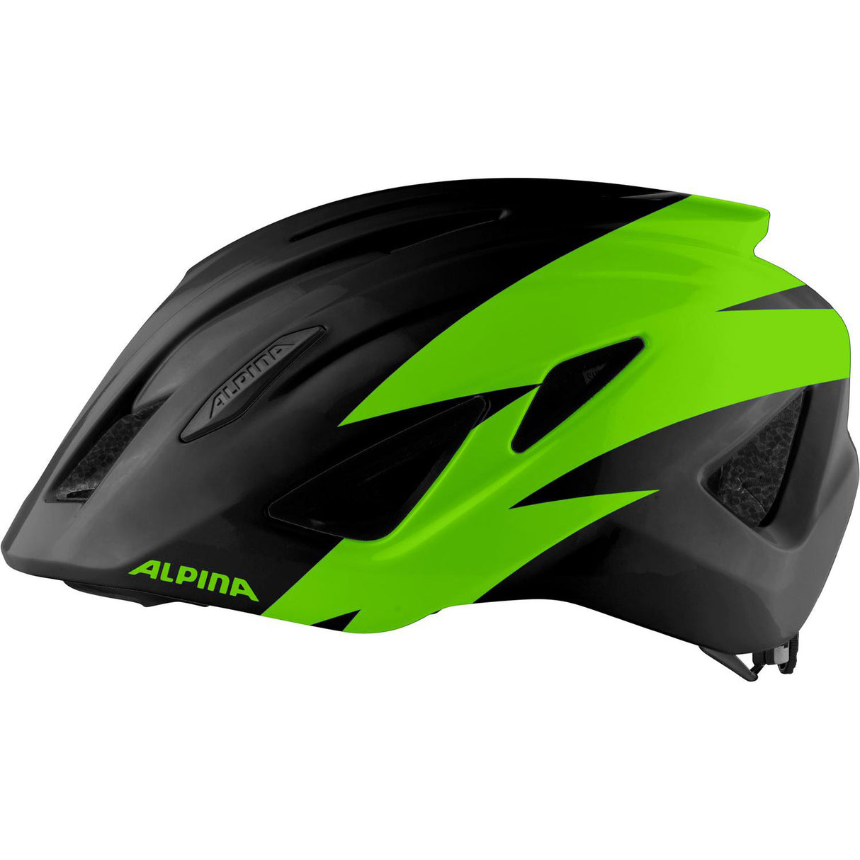 Olympische Sportbekleidung Alpina Sportlerhelm Pico 50-55 Gloss schwarzgrün
