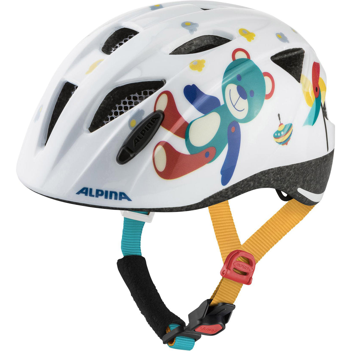 Olympijské sportovní oblečení Alpina Sports Kinderhelm Ximo White Bear 47-51 Gloss