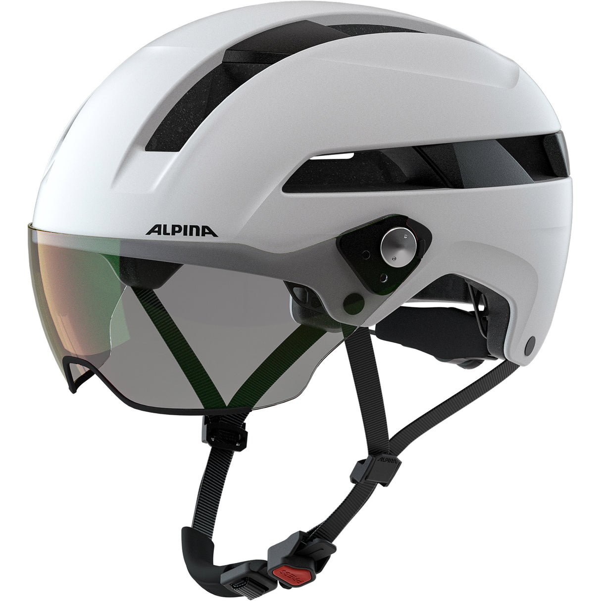 Olympic Sportswear Alpina Sports Urban Helm Soho Visor V 55-59 Mat White