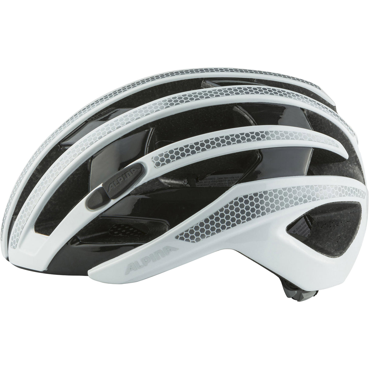 Casco Olympic Sports Sports Alpina Sports Race Ravel riflettente 55-59 lucentezza bianca