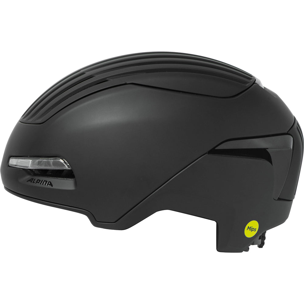 Olympische Sportbekleidung Alpina Sport Urban Helm Brighton MIPS 55-59 Matt Schwarz
