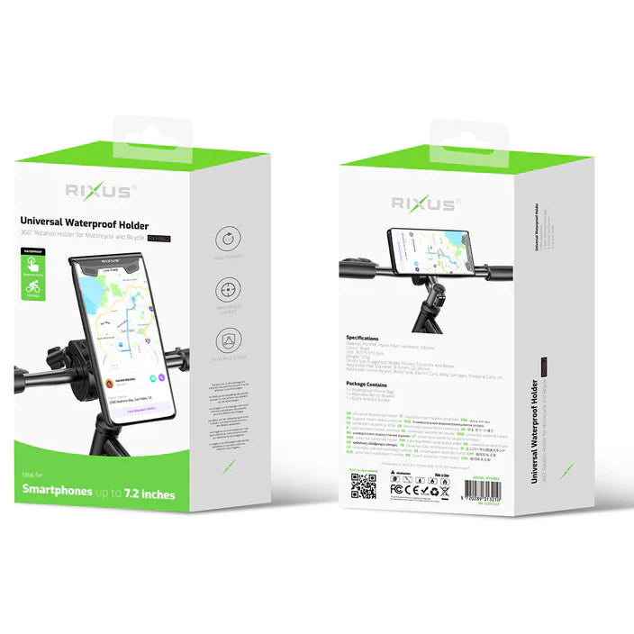 Olympic sportswear rixus phone holder rxhb62 <7.2 waterproof tiltable black