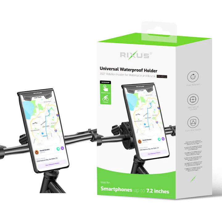Olympic sportswear rixus phone holder rxhb62 <7.2 waterproof tiltable black