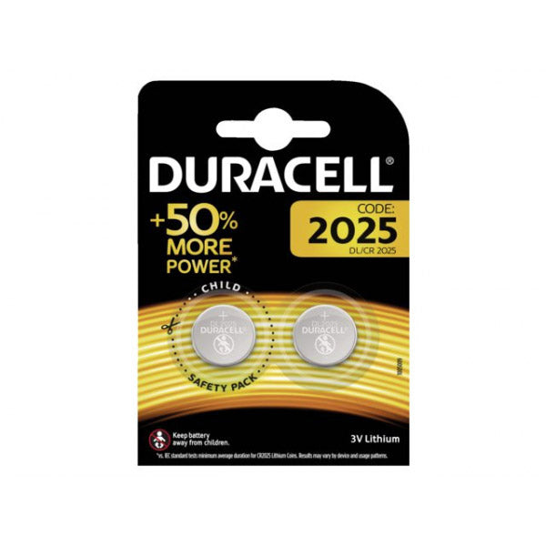 Battery duracell cr2025 3v lithium p 2