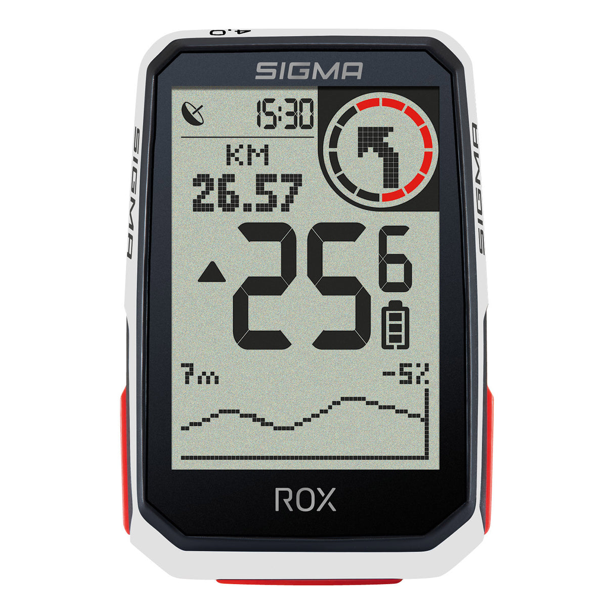 Sigma ROX 4.0 GPS SW White White Standard Držiak riadenia + nabíjací kábel USB-C