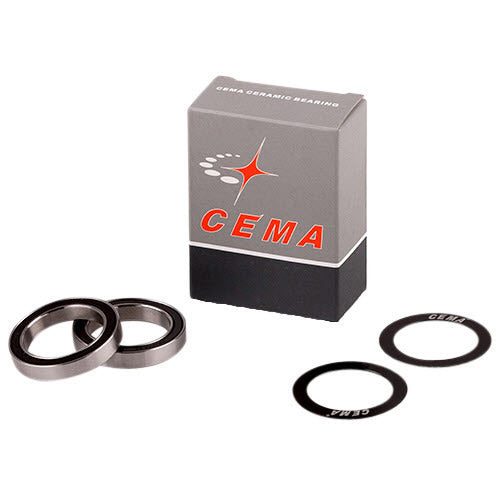 CEMA KOGELLLAGER PLAUX POUR UN BRCQUET DE 30 mm noir en acier inoxydable